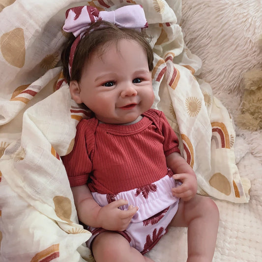 19" Charming Vinyl Girl Reborn Doll