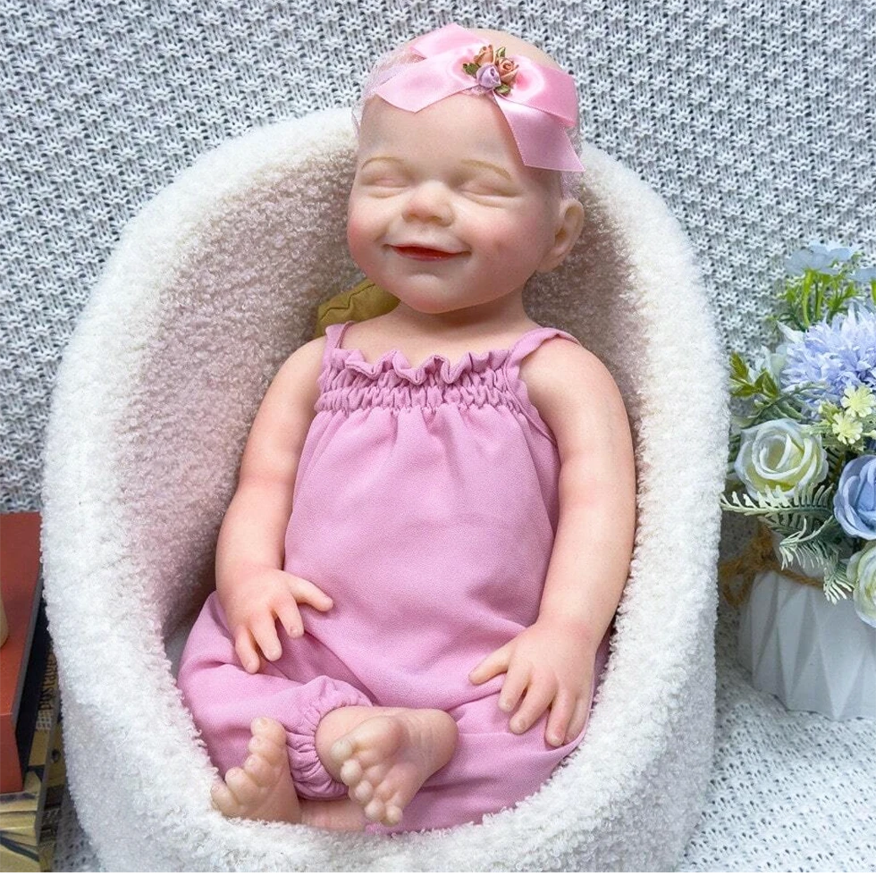 18" Sweet Full Silicone Girl Reborn Doll