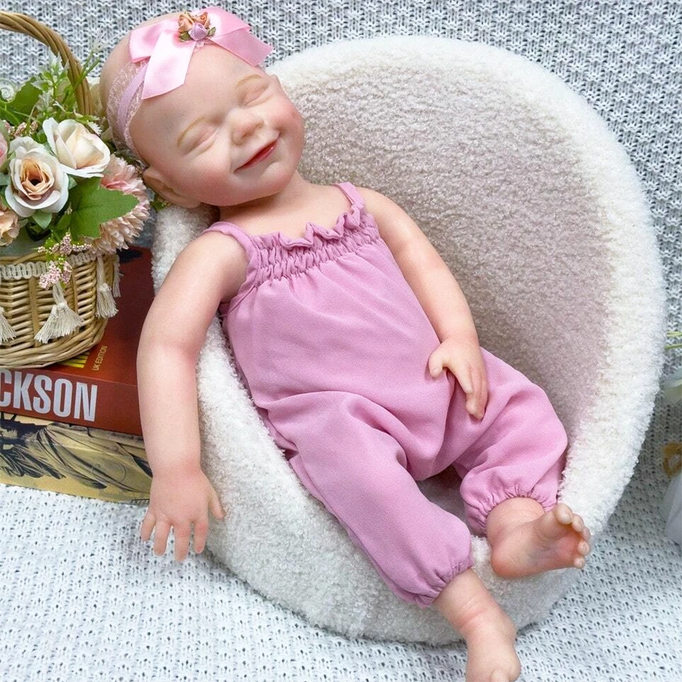 18" Sweet Full Silicone Girl Reborn Doll