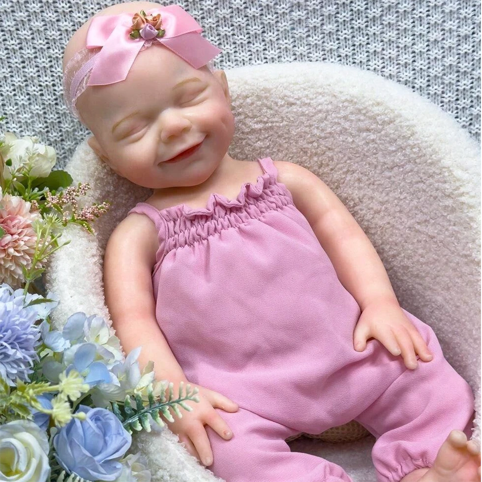 18" Sweet Full Silicone Girl Reborn Doll